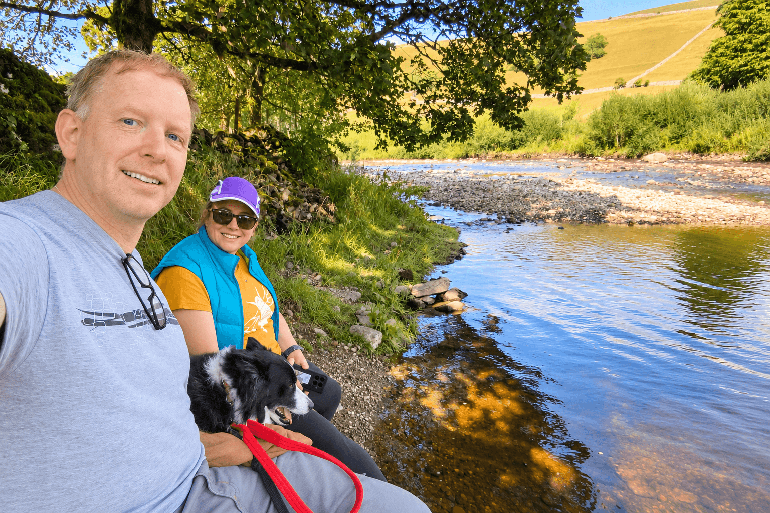 Chris beside the River Wharfe