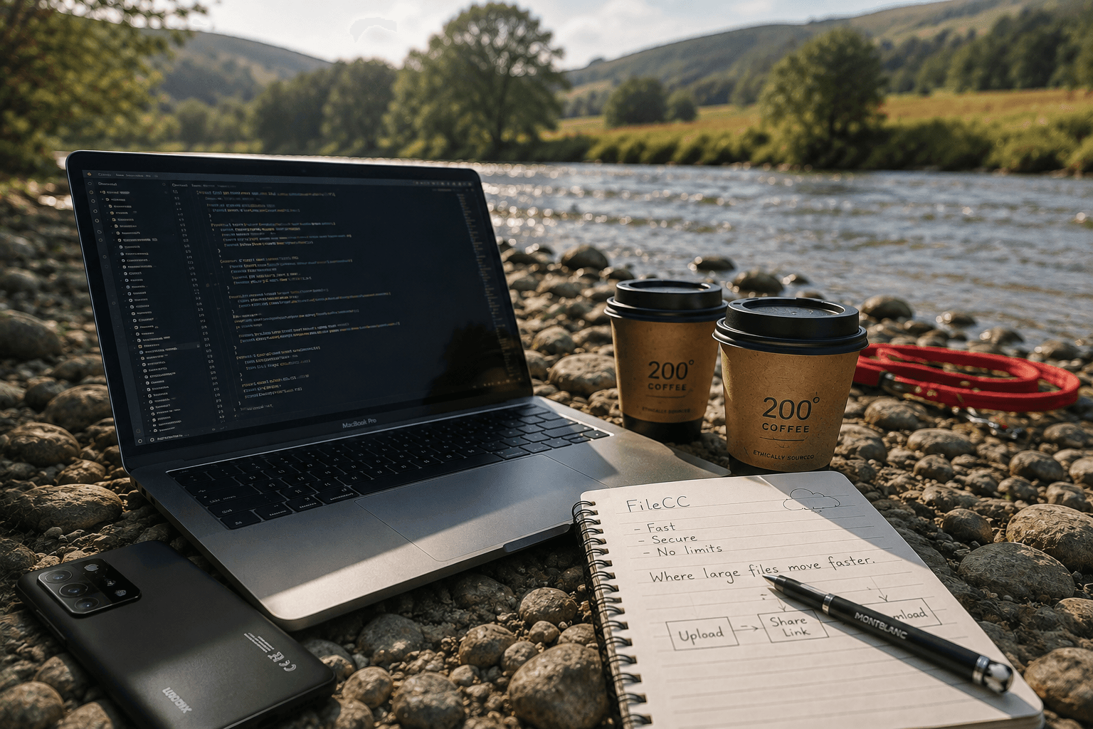 Chris several coffees deep, coding